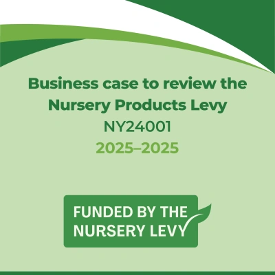 PS NY24001 Business Case to Review the Nursery Products Levy